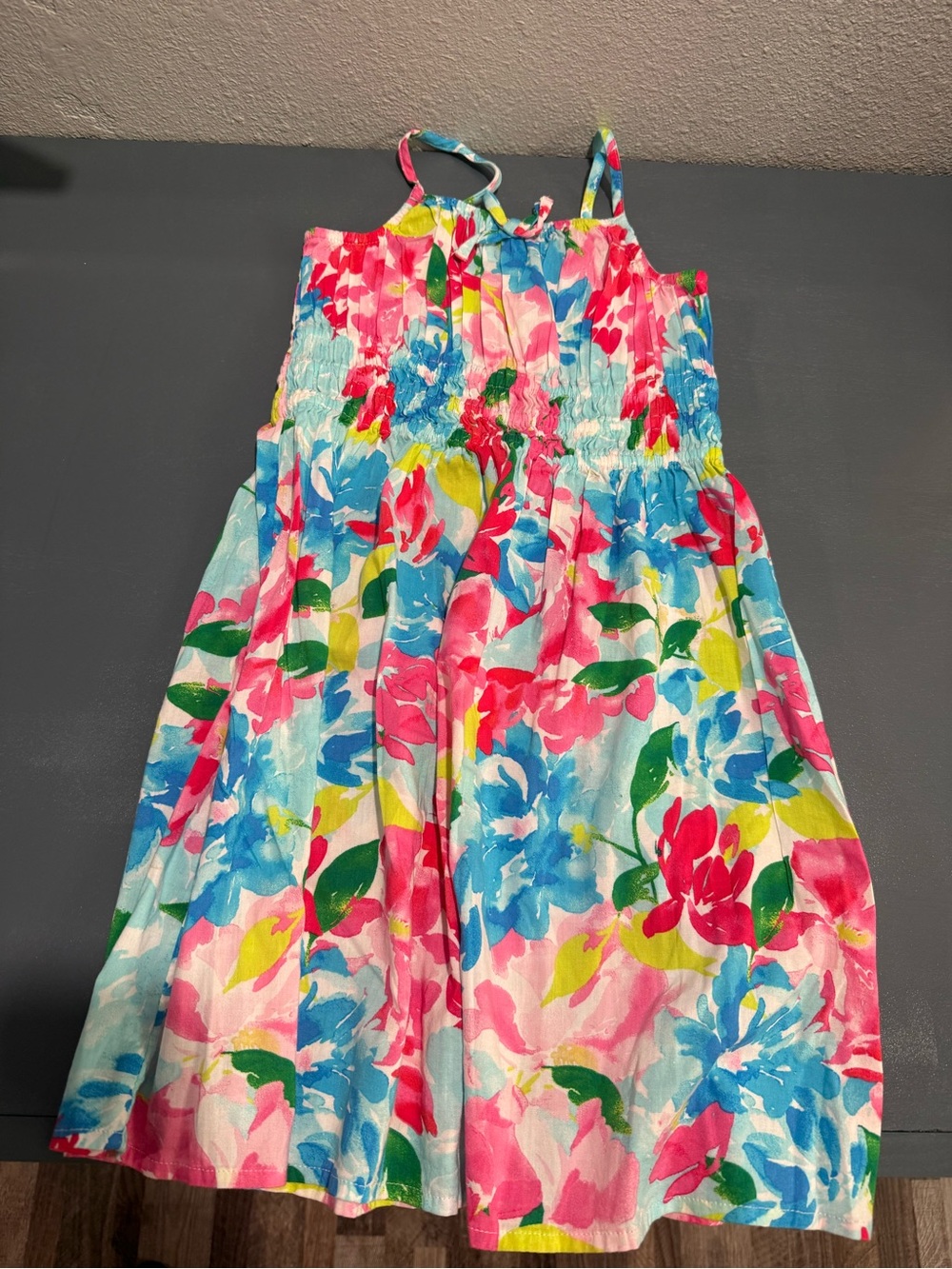 Old Navy - Girls Floral Sundress in Pink, Blue & Green - size 5T